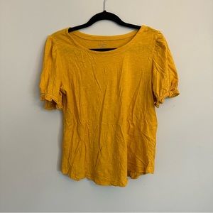 Women’s a medium Loft yellow cotton shirt